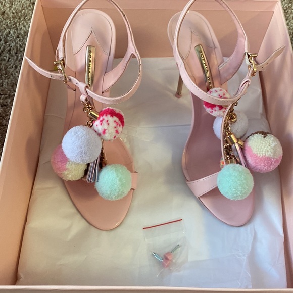 Sophia Webster Layla Pom Pom Sandals - Picture 6 of 7